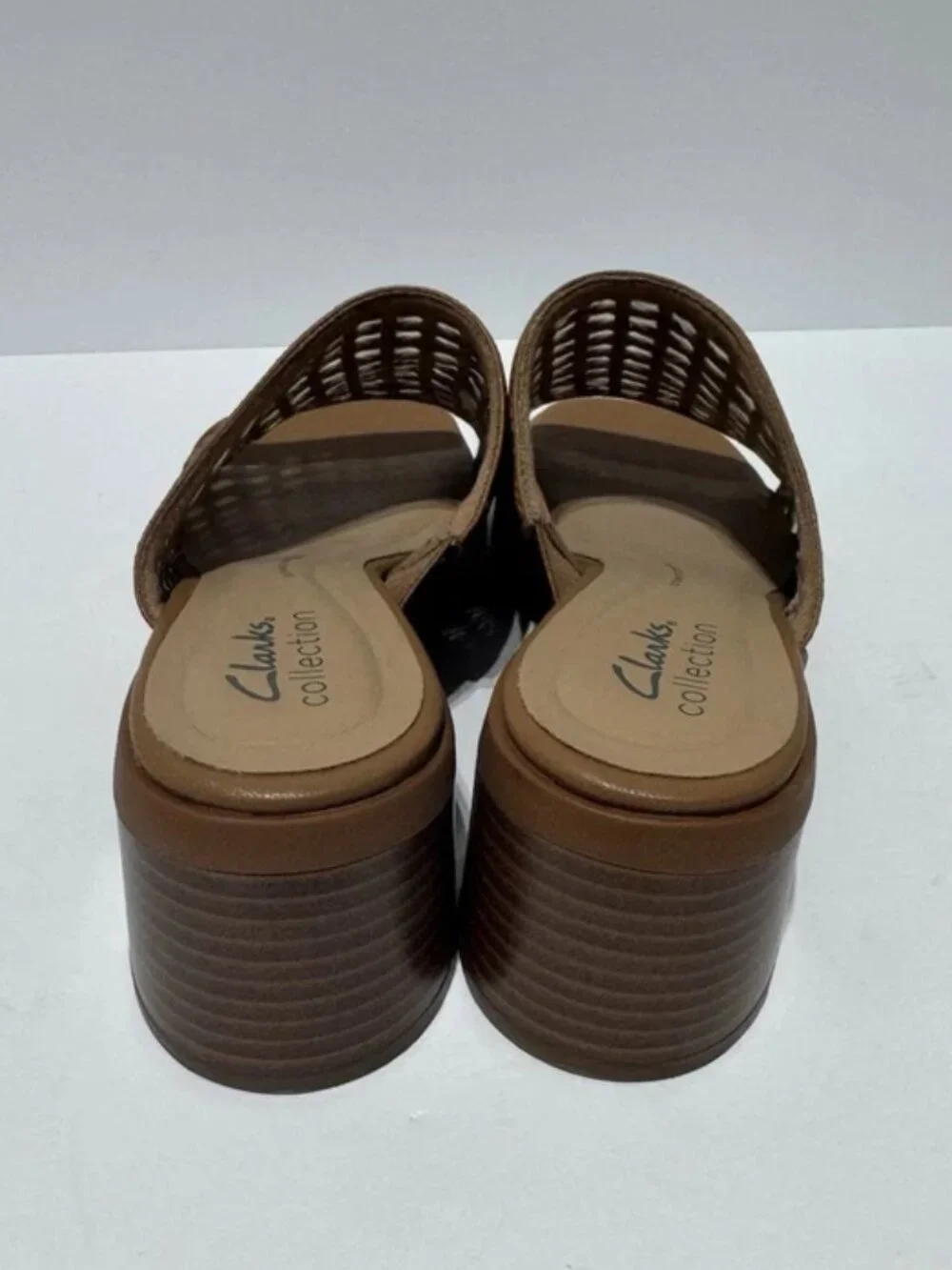 Clark’s Womens Jaylan Slide Sandals Tan Size 7W